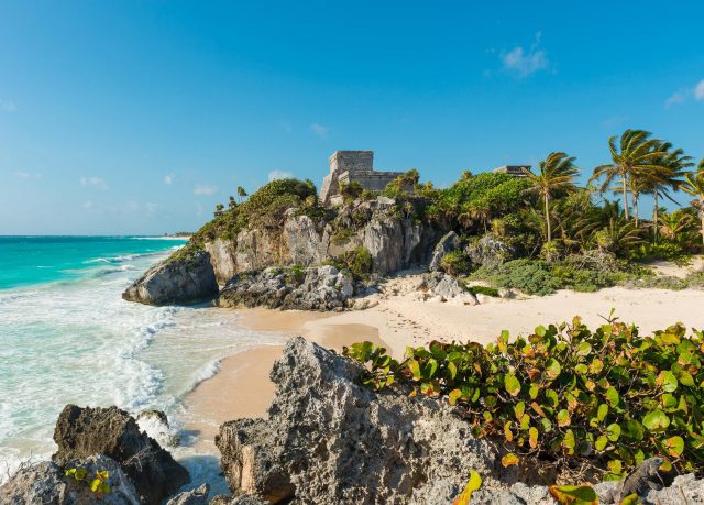 Mayan Ruins of Tulum Beach in Mexico